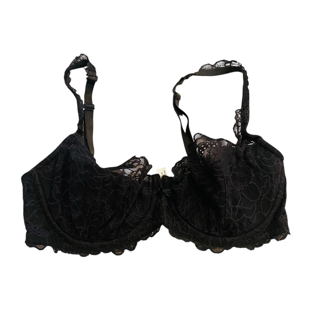 VICTORIAS SECRET Black Lace Push Up Bra